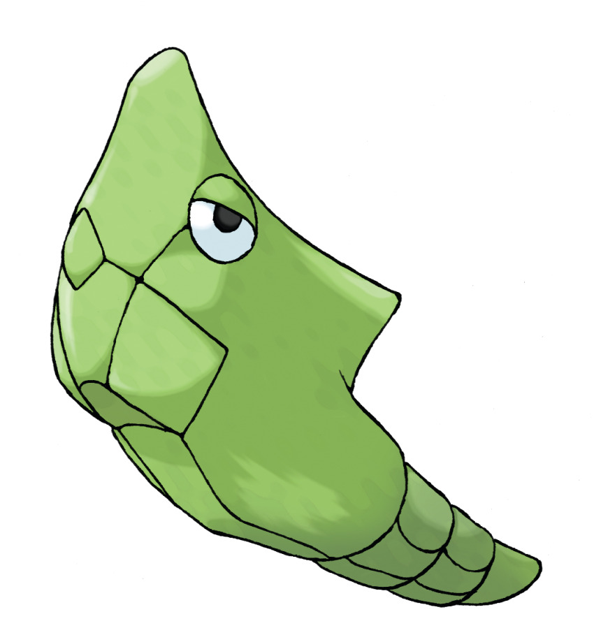 cocoon full_body gen_1_pokemon half-closed_eyes metapod nintendo official_art pokemon pokemon_(creature) pokemon_focus pokemon_frlg solo sugimori_ken third-party_source transparent_background