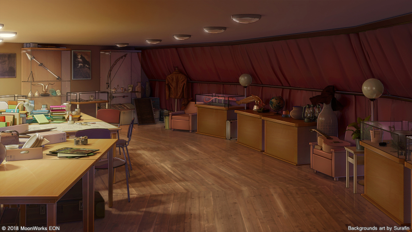 3d beatrice_(umineko) bipod bird book book_stack bow_(weapon) cabinet camera ceiling ceiling_light chair cup curtains desk_lamp drawer eagle eon fake_horns glass globe guitar helmet highres horned_helmet horns indoors instrument interior kill_la_kill lamp lamppost light_rays magazine_(object) no_humans original painting_(object) plate polearm scenery scissor_blade_(kill_la_kill) shadow skull spear statue surafin table tray umineko_no_naku_koro_ni wall weapon wooden_floor wooden_table