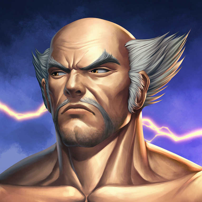 dxsinfinite highres male_focus mishima_heihachi non-web_source official_art portrait tagme tekken tekken_3 topless_male