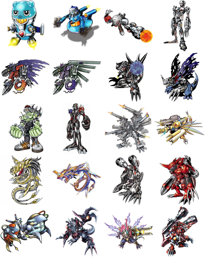 aegisdramon android andromon axe boltmon cannon chaosdramon chaosdramon_x-antibody crack_team cyborg digimon digimon_(creature) dragon energy espimon floating gigadramon gigaseadramon gun gundramon hiandromon highres hoverespimon megadramon metalgreymon_(virus) metalgreymon_(virus)_x-antibody metalmamemon metalmamemon_x-antibody metalseadramon metaltyranomon metaltyranomon_x-antibody mugendramon official_art orb weapon