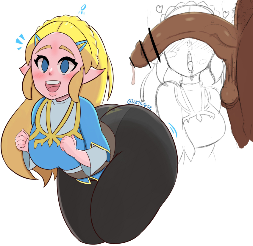 ass dark_skin elf highres huge_ass loz nintendo penis_on_face pointy_ears princess_zelda the_legend_of_zelda the_legend_of_zelda:_breath_of_the_wild yasu