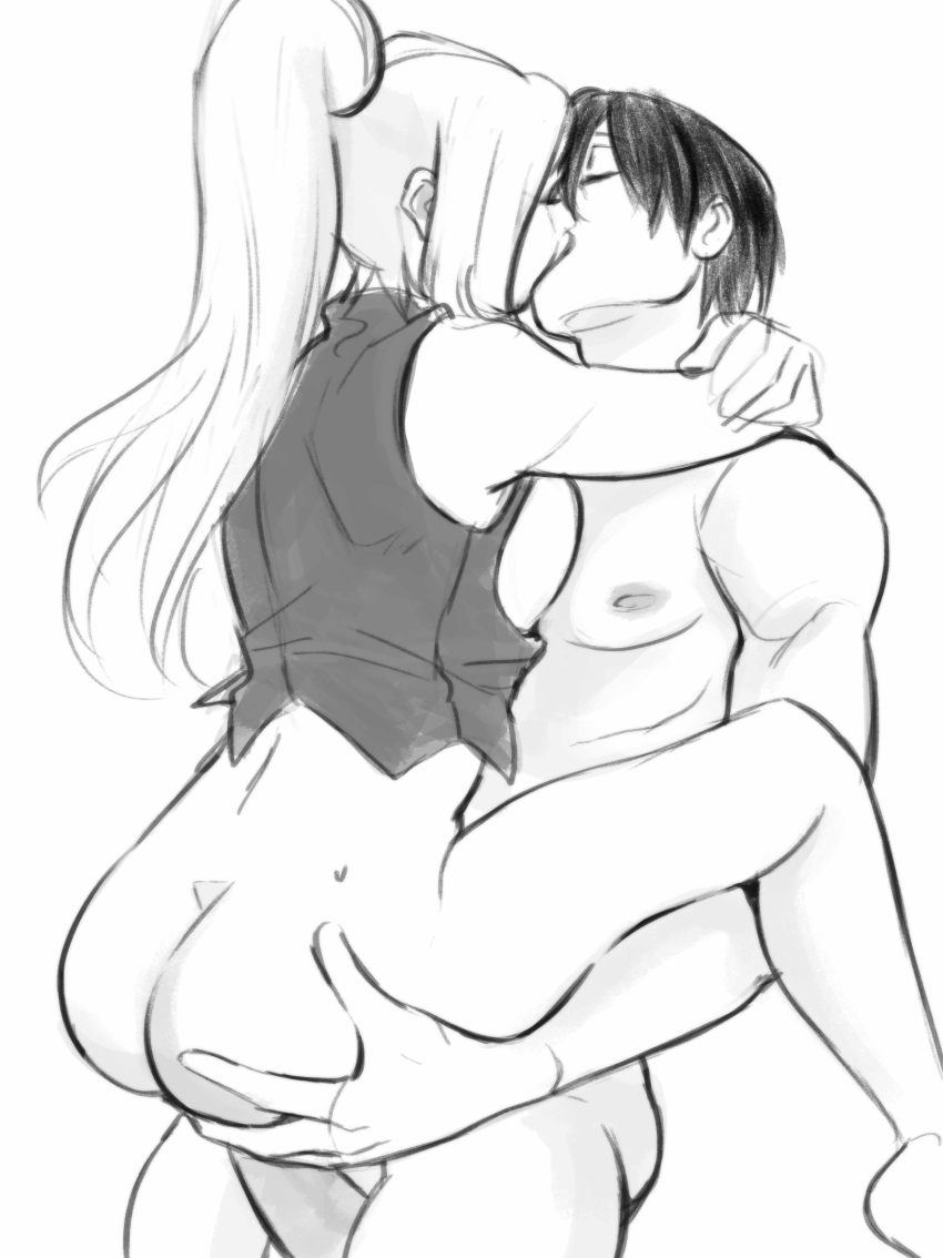 1boy 1girl absurdres arms_around_neck arms_behind_head ass_grab black_hair blonde_hair boruto:_naruto_next_generations breast_press carrying closed_eyes clothed_female_nude_male couple hetero highres holding husband_and_wife kiss large_penis nipples monday_mint muscular muscular_male naruto_(series) nipples nude penis ponytail sai sex simple_background standing standing_sex suspended_congress toned toned_male vaginal yamanaka_ino
