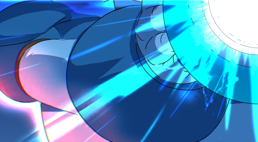 1boy arm_cannon armor blue_armor gradient_background h2o_(gueguecamp) head_out_of_frame male_focus mega_man_(series) mega_man_x_(series) powering_up solo thumbnail_collage weapon x_(mega_man)