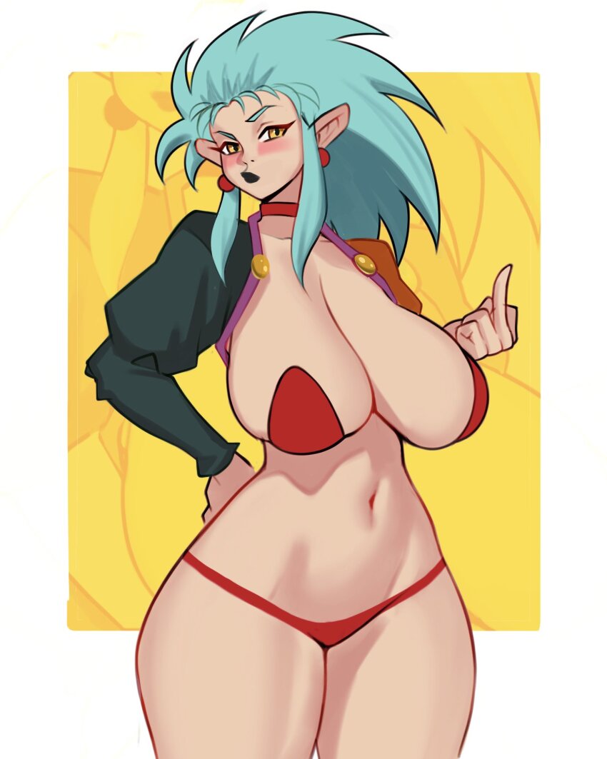 1girl breasts highres jakuson_z large_breasts long_hair ryouko_(tenchi_muyou!) solo tenchi_muyou!