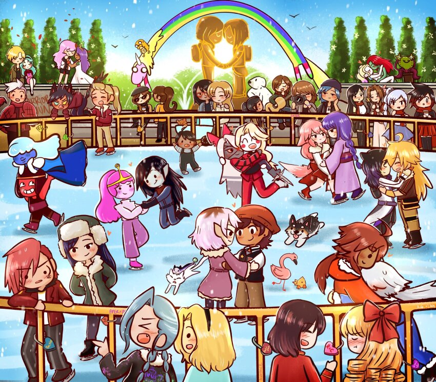 2girls adora_(she-ra) adrian_cotta-arc adventure_time aerith_gainsborough ag_nonsuch amity_blight asami_sato batman_(series) bishoujo_senshi_sailor_moon blake_belladonna caitlyn_(league_of_legends) catra charlie_morningstar chloe_price claire_francois coco_adel dc_comics dina_(the_last_of_us_2) ellie_(the_last_of_us) final_fantasy final_fantasy_vii ghost_(the_owl_house) gundam gundam_suisei_no_majo harley_quinn harley_quinn_(cartoon) hazbin_hotel highres himemiya_anthy ilia_amitola jake_the_dog jinx_(league_of_legends) kaiou_michiru korra lady_rainicorn life_is_strange_(series) life_is_strange_1 lux_(league_of_legends) luz_noceda marceline_abadeer max_caulfield miorine_rembran multiple_girls poison_ivy princess_bonnibel_bubblegum rae_taylor raiden_shogun rainbow_flag ruby_(steven_universe) ruby_rose rwby saphron_cotta-arc sapphire_(steven_universe) scorpia she-ra_and_the_princesses_of_power shoujo_kakumei_utena steven_universe stringbean_(the_owl_house) suletta_mercury ten&#039;ou_haruka tenjou_utena terra_cotta-arc the_last_of_us_(series) the_owl_house tifa_lockhart vaggie vi_(league_of_legends) watashi_no_oshi_wa_akuyaku_reijou weiss_schnee yae_miko yang_xiao_long yuri zwei_(rwby)