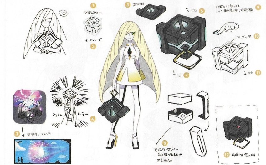blonde_hair concept_art cosmog gen_7_pokemon legendary_pokemon long_hair lusamine_(pokemon) nintendo pokemon pokemon_sm solo tagme ultra_wormhole