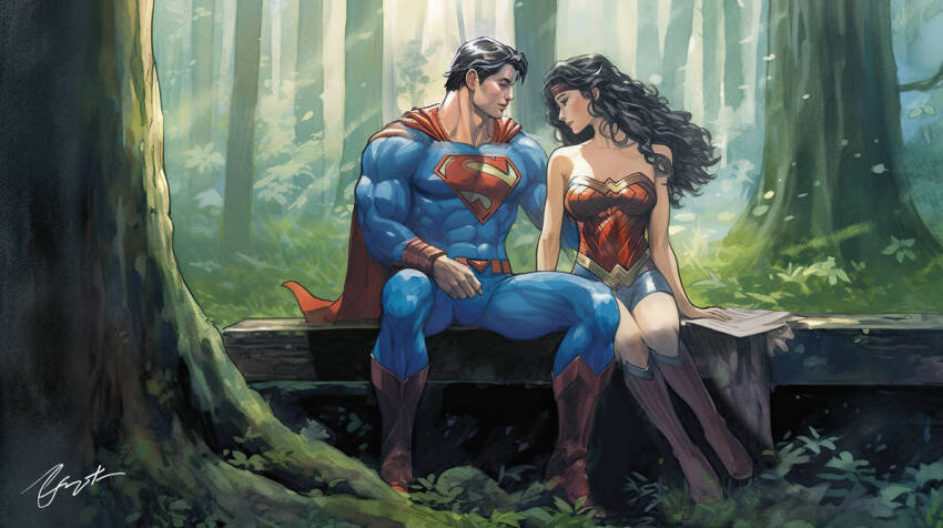 amazon_warrior clark_kent dc_comics diana_prince superman superman_(series) wonder_woman wonder_woman_(series)