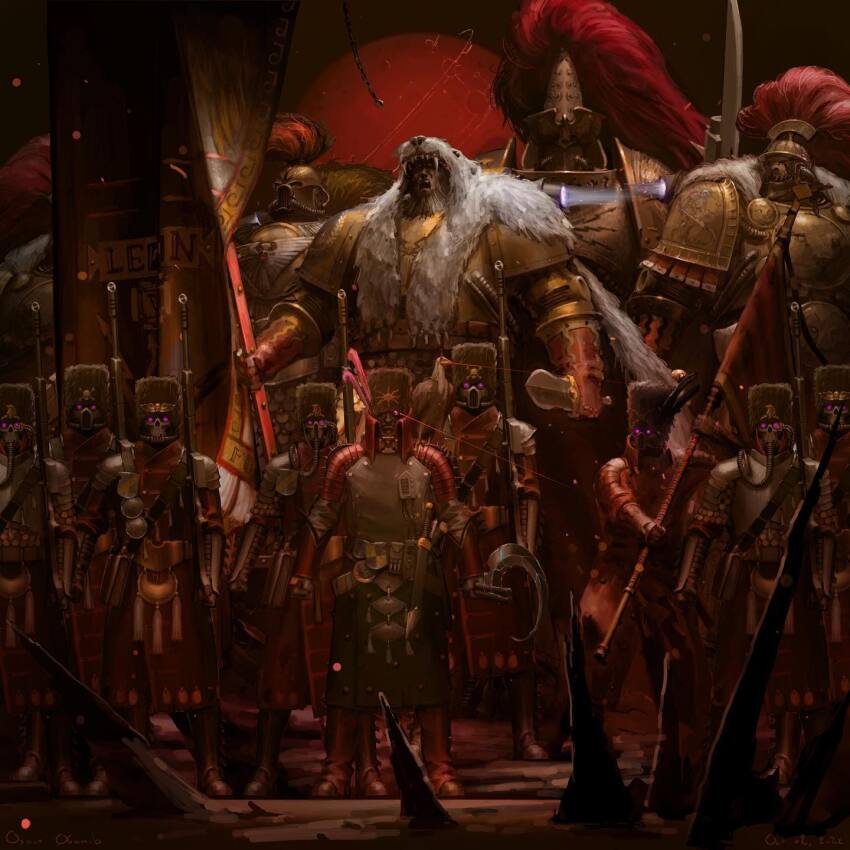 6+boys adeptus_custodes armor astra_militarum banner battle_standard bear_pelt beard breastplate combat_knife directed-energy_weapon energy_gun energy_weapon facial_hair full_armor full_moon gem gloves gold_armor gorget guardian_spear gun helmet highres holding holding_polearm holding_sword holding_weapon imperium_of_man jewelry knife laser_gun laser_weapon lasgun mask military military_uniform moon multiple_boys o8o8das ornate ornate_armor pauldrons pelt plume polearm power_armor purple_eyes red_gemstone red_hair shoulder_armor sickle skull skull_mask soldier spear sword thunder_warriors vostroyan_firstborns war_banner warhammer_40k weapon