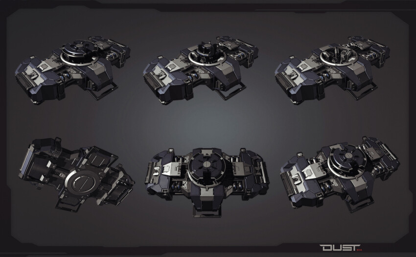 3d autodesk_3ds_max_(medium) commentary concept_art copyright_name dust_514 eve_online glint grey_background grey_theme highres logo machinery no_humans official_art realistic science_fiction tonywork