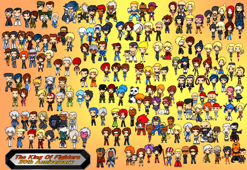 absolutely_everyone dark-skinned_male dark_skin everyone fatal_fury garou:_mark_of_the_wolves high_ponytail highres omega_rugal ponytail rugal_bernstein snk tagme the_king_of_fighters topless_male wavy_hair