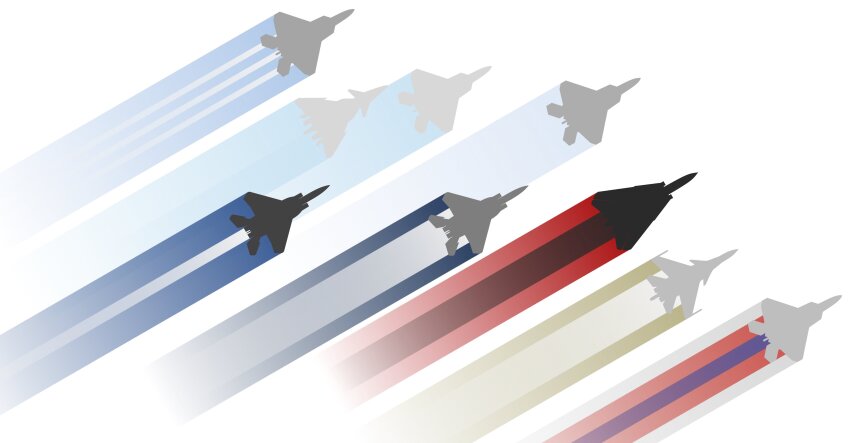 absurdres ace_combat aircraft airplane check_vehicle commentary english_commentary ericzhu15029 f-14_tomcat f-15_eagle f-22_raptor fighter_jet highres military_vehicle no_humans simple_background su-27 vehicle_request white_background