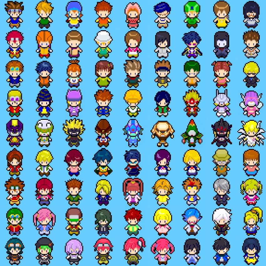 agnimon aiba_ami aiba_takumi akashi_tagiru akiyama_ryo amano_nene_(digimon_xros_wars) amano_yuu_(digimon) amasawa_keisuke aonuma_kiriha arbormon asuka_torajirou blitzmon blue_background cape chackmon daimon_chika daimon_masaru_(digimon_savers) digimon digimon_adventure digimon_adventure_02 digimon_frontier digimon_kaiser digimon_savers digimon_tamers digimon_xros_wars digimon_xros_wars:_toki_wo_kakeru_shounen_hunter-tachi duskmon fairimon fujieda_yoshino glasses goggles goggles_on_head grottemon hida_iori highres himi_tomoki hinomoto_akari ichijouji_ken inoue_miyako ishida_yamato izumi_koshiro kanbara_takuya karan_eri kashiki_ai katou_juri katsura_rei kibayashi_erena kido_jo kimura_kouichi kitagawa_kenta kudou_taiki kurosaki_miki lee_jianliang lee_shaochung louwemon lucemon makino_ruki matsuda_takato mercuremon mikagura_mirei minamoto_kouji mishima_erika mochizuki_meiko mogami_ryouma motomiya_daisuke noguchi_ikuto oikawa_yukio orimoto_izumi ozora_yujin pixel_art ranamon sanada_arata satsuma_rentarou shibayama_junpei shinkai_haru shinomiya_rina shiota_hirokazu shirakawa_megumi shiramine_nokia simple_background suzaki_airu tachikawa_mimi taiga_(digimon) takaishi_takeru takenouchi_sora thoma_h._norstein tobari_ren tsurugi_zenjirou unryuji_knight wato_takeru wings wolfmon yagami_hikari yagami_taichi yamaki_mitsuo yushima_hiroshi