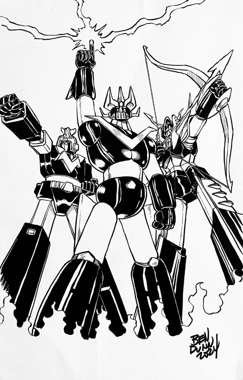 ben_dunn combattler great_mazinger highres mazinger_(series) raideen_(series) tagme yuusha_raideen