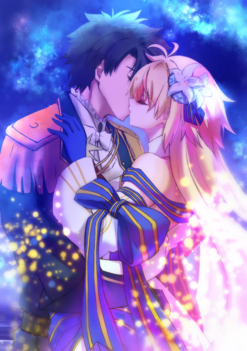 absurdres archetype_earth archetype_earth_(third_ascension) arcueid_brunestud commission fate/grand_order fate_(series) fujimaru_ritsuka_(male) fujimaru_ritsuka_(male)_(halloween_royalty) highres pixiv_commission ringozuki