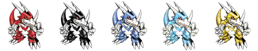 claws digimon dragon goldv-dramon horns masterv-dramon official_art red_eyes redv-dramon scar tail v-dramon v-dramon_black