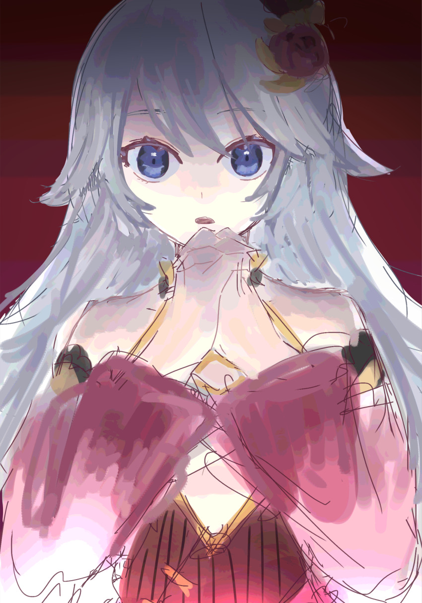 1girl grimms_notes rose_fairy_unfan_(grimms_notes) sketch solo u-49