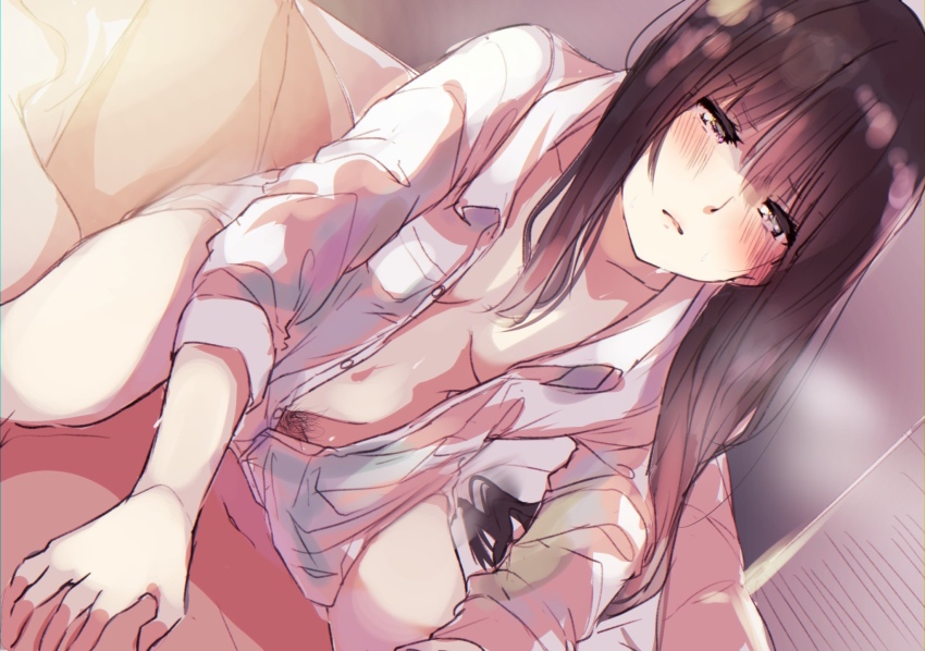 1boy 1girl cowgirl_position hetero highres original sex straddling suwakana tagme