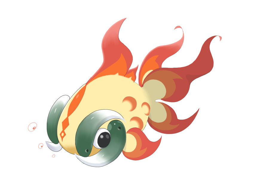 animal_focus black_eyes bubble chi-yu_(pokemon) fish hai_(gardevoirrr) highres nintendo no_humans pokemon pokemon_(creature) simple_background solo white_background yin_yang