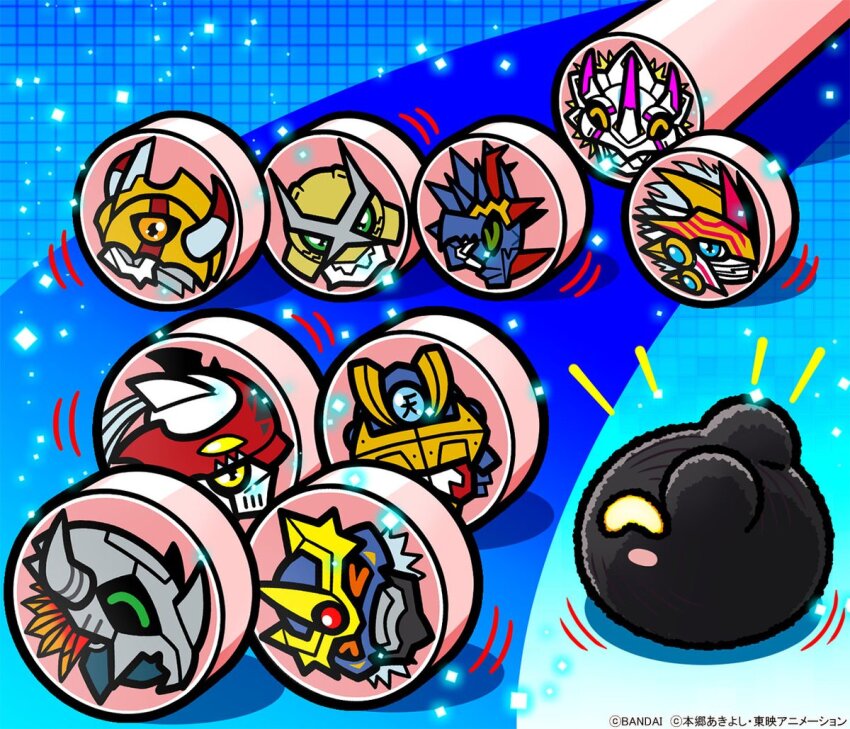 armor arresterdramon_superior_mode botamon closed_eyes digimon digimon_adventure digimon_adventure_02 digimon_frontier digimon_ghost_game digimon_savers digimon_tamers digimon_universe:_appli_monsters digimon_xros_wars digimon_xros_wars:_toki_wo_kakeru_shounen_hunter-tachi dukemon full_armor gaiamon_(appmon) happy horns imperialdramon imperialdramon_fighter_mode official_art orange_hair shinegreymon shoutmon_x7 shoutmon_x7_superior_mode siriusmon smile susanoomon wargreymon