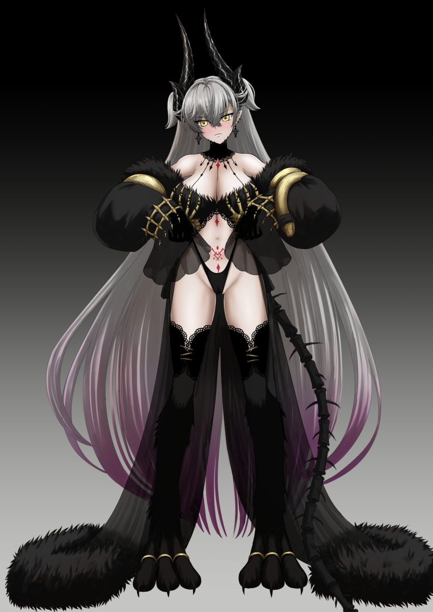 1girl breasts fate/grand_order fate_(series) highres large_breasts lilith_(fate) long_hair nikozes solo