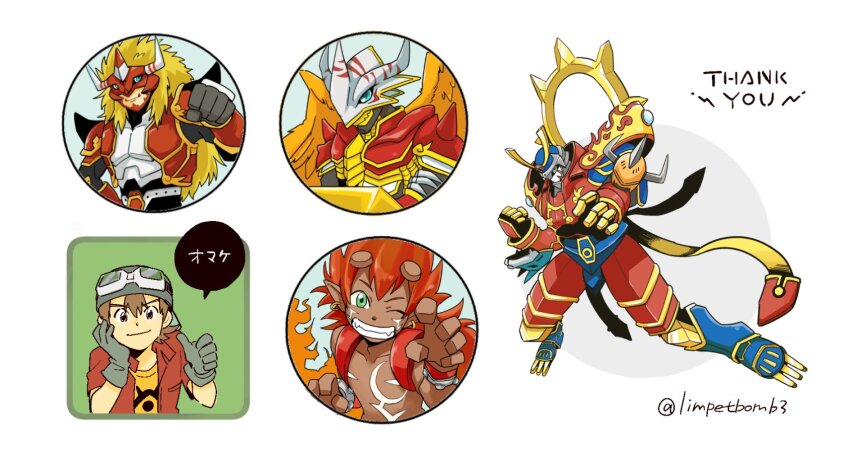 agnimon digimon digimon_frontier flamon kanbara_takuya susanoomon vritramon