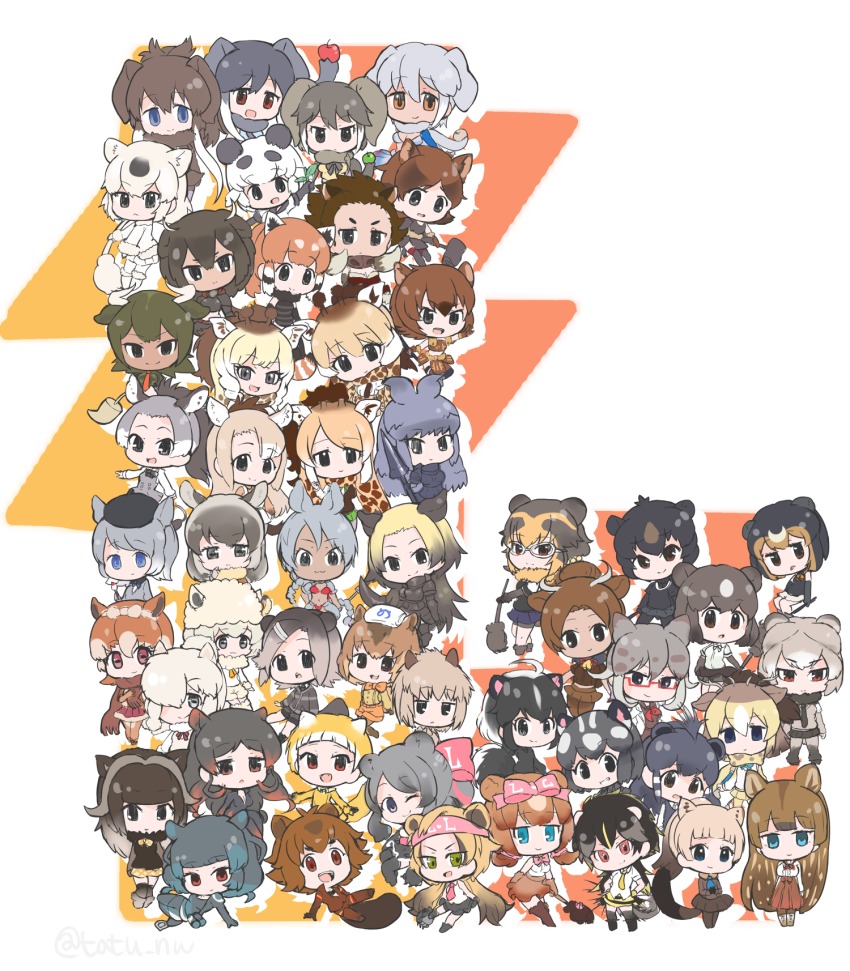 &gt;:&lt; &gt;:) &gt;:3 &gt;:d 10s 6+girls :&lt; :3 :d :o :p ;) african_elephant_(kemono_friends) african_forest_elephant_(kemono_friends) african_porcupine_(kemono_friends) alpaca_ears alpaca_huacaya_(kemono_friends) alpaca_suri_(kemono_friends) alpaca_wakaiya american_beaver_(kemono_friends_game) american_bison_(kemono_friends) animal_ears animal_hands annotated antenna_hair apple armor aurochs_(kemono_friends) babirusa_(kemono_friends) bare_shoulders bear_ears beaver_ears bergman&#039;s_bear_(kemono_friends) bikini black_eyes black_hair black_rhinoceros_(kemono_friends) blonde_hair blue_eyes blunt_bangs boots bow bowtie brown_bear_(kemono_friends) brown_eyes brown_hair cape_giraffe_(kemono_friends) cape_porcupine_(kemono_friends) capybara_(kemono_friends) chibi closed_mouth donkey_(kemono_friends) donkey_ears elbow_gloves elephant_ears empty_eyes eurasian_beaver_(kemono_friends) expressionless ezo_brown_bear_(kemono_friends) fang fangs food fruit full_body fur-trimmed_boots fur_collar fur_trim gaur_(kemono_friends) giant_forest_hog_(kemono_friends) giant_panda_(kemono_friends) giraffe_ears glasses gloves gradient_hair green_eyes grey_eyes grey_hair grin grizzly_bear_(kemono_friends) guanaco_(kemono_friends) hair_ornament hair_over_one_eye hair_ribbon hairclip hammer hand_up hands_on_own_hips highres hippopotamus_(kemono_friends) hippopotamus_gorgops_(kemono_friends) horns horse_ears horse_girl horse_tail hyracotherium_(kemono_friends) indian_elephant_(kemono_friends) indian_rhinoceros_(kemono_friends) japanese_black_bear_(kemono_friends) japanese_boar_(kemono_friends) japanese_marten_(kemono_friends) jitome kemono_friends kodiak_bear_(kemono_friends) leaf lesser_panda_(kemono_friends) light_brown_hair long_hair looking_at_viewer mammoth_(kemono_friends) mammoth_ears midriff multicolored_hair multiple_girls muskox_(kemono_friends) neck_ribbon necktie new_world_porcupine_(kemono_friends) north_american_beaver_(kemono_friends) nutria_(kemono_friends) one_eye_closed open_mouth panda_(kemono_friends) panda_ears paw_stick polar_bear_(kemono_friends) polearm przewalski&#039;s_horse_(kemono_friends) red-framed_eyewear red_eyes reticulated_giraffe_(kemono_friends) rhinoceros_ears ribbon rothschild&#039;s_giraffe_(kemono_friends) sable_(kemono_friends) scarf shirt short_hair short_sleeves sivatherium_(kemono_friends) skirt sleeveless sleeveless_shirt smile spare spear spectacled_bear_(kemono_friends) spotted_skunk_(kemono_friends) standing striped_skunk_(kemono_friends) sumatran_rhinoceros_(kemono_friends) sun_bear_(kemono_friends) swimsuit tail tarpan_(kemono_friends) tatsuno_newo teeth thick_eyebrows tongue tongue_out triangle_mouth twitter_username ussuri_brown_bear_(kemono_friends) v-shaped_eyebrows very_long_hair vicugna_(kemono_friends) weapon white_background white_hair wild_boar_(kemono_friends)