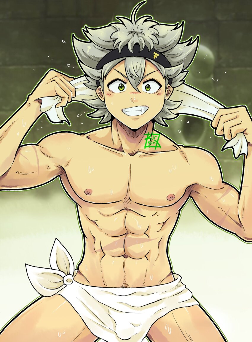 1boy asta_(black_clover) black_clover highres kir_(kir_keropi) male_focus solo