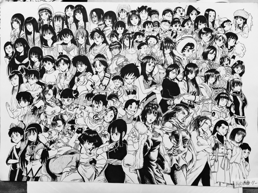 00s 10s 1980s_(style) 1990s_(style) 20th_century_boys 6+girls @_@ akagi_haruko akemi_homura akemi_homura_(magical_girl) akiyama_mio alps_no_shoujo_heidi annotation_request aoki_yuriko armlet arms_up asari-chan ashita_no_joe azuki_miho azumanga_daiou bag bakuman belt berserk bishoujo_senshi_sailor_moon black_hair bleach blush_stickers boots bottle bow bracelet braid broom capcom cape cardcaptor_sakura casca_(berserk) character_request cheerleader chi-chi_(dragon_ball) chibi_maruko-chan china_dress chinese_clothes choroko_(osomatsu-san) chun-li circlet cleavage_cutout clenched_hands clipboard closed_mouth clothing_cutout coat collar crayon_shin-chan cropped_jacket crossover d.gray-man daidouji_tomoyo doraemon double_bun dr._slump dragon_ball dragon_print dragon_quest dragon_quest_dai_no_daibouken dragon_quest_iii dragon_quest_roto_no_monshou dragon_quest_yuusha_abel_densetsu dragonball_z dress earrings eimi_(dai_no_daibouken) enma_ai etou_ranze eyelashes eyeshield_21 martial_artist_(dq3) fighting_stance final_fantasy final_fantasy_vii final_fantasy_viii fingerless_gloves fubuki_(one-punch_man) fullmetal_alchemist fur_trim fushigi_na_merumo gegege_no_kitarou gintama glasses gloves gouda_jaiko greyscale hagoromo_gitsune hair_between_eyes hair_bow hair_bun hair_ornament hair_slicked_back hairband hajime_no_ippo hakama hakama_skirt half_updo hamano_asari hat hayakawa_kyouko heidi_(alps_no_shoujo_heidi) high_school!_kimengumi high_score_girl highres higurashi_kagome himitsu_no_akko-chan himouto!_umaru-chan hino_rei holding holding_sword holding_weapon hoshi_akiko hyuuga_hinata i&quot;s ibuki_maya ichigo_100_percent ichihara_yuuko ichiko_(osomatsu-san) idolmaster idolmaster_(classic) imai_nobume inuyasha isono_wakame izumi_curtis jacket jacket_on_shoulders japanese_clothes jarinko_chie jewelry jigoku_shoujo jojo_no_kimyou_na_bouken k-on! kagami_atsuko kanzaki_nao kasuga_ayumu kekkaishi kicking kiki_(majo_no_takkyuubin) kikuchi_makoto kimi_ni_todoke kimono konohagakure_symbol kuchiki_rukia kuronuma_sawako kyojin_no_hoshi kyou_kara_ore_wa!! lee_(dragon_garou) lenalee_lee liar_game lisa_lisa long_hair long_sleeves mahou_shoujo_madoka_magica mahou_shoujo_madoka_magica_(anime) majo_no_takkyuubin makimachi_misao mashiba_kumi matsuzaka_ume meitantei_conan merumo mikasa_ackerman minamoto_shizuka miyake_shinobu mob_psycho_100 monkey_tail monochrome motoba_kirie mouri_ran multiple_crossover multiple_girls nakamura_asako nana_(series) nanase_chiaki naruto naruto_(series) neck_ribbon necklace nekomusume neon_genesis_evangelion nico_robin nurarihyon_no_mago nurse nurse_cap oldschool one-punch_man one_piece oono_akira osaki_nana osomatsu-san osomatsu_(series) otonari_hisako outstretched_arm outstretched_arms own_hands_together pants parted_lips pelvic_curtain photo_(medium) polearm pom_pom_(cheerleading) princess_sapphire puff_and_slash_sleeves puffy_short_sleeves puffy_sleeves ranma_1/2 ready_to_draw retro_artstyle ribbon ribbon_no_kishi rimless_eyewear rokudenashi_blues rurouni_kenshin sailor_mars sailor_senshi sakura_momoko sakura_taisen saotome_roman sazae-san scared scarf school_uniform serafuku seripa setoguchi_yukiji sheeta shingeki_no_kyojin shinguuji_sakura shiraki_youko short_hair short_sleeves short_twintails shoulder_bag side_ponytail single_braid sket_dance skirt slam_dunk_(series) sleeveless smile spiked_bracelet spikes spread_arms staff star_(symbol) star_earrings street_fighter sword tail takane_tsubomi takemoto_chie taki_suzuna tears tendou_akane tenkuu_no_shiro_laputa tetsuwan_atom tialah tifa_lockhart tokimeki_tonight toujou_aya trait_connection translated tsun_tsururin twin_braids twintails uran_(tetsuwan_atom) urusei_yatsura ushio_to_tora videl weapon world_masterpiece_theater xxxholic yao_(roto_no_monshou) yoshizuki_iori yukimura_tokine