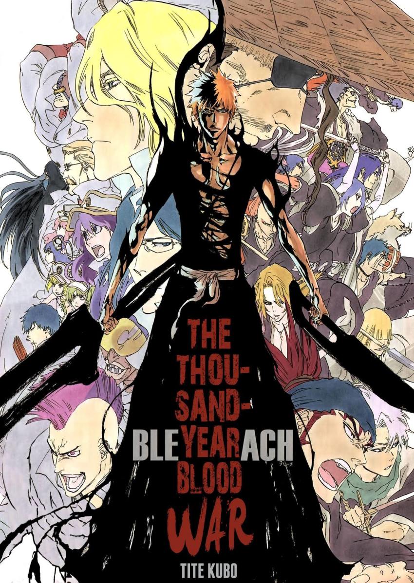 6+boys 6+girls abarai_renji abs androgynous as_nodt ayasegawa_yumichika bazzard_black bleach candice_catnipp cang_du copyright_name everyone giselle_gewelle highres hinamori_momo hirako_shinji hisagi_shuuhei hitsugaya_toushirou ishida_uryuu jugram_haschwalth kubo_tite kurosaki_ichigo kurotsuchi_mayuri kyouraku_shunsui liltotto_lamperd madarame_ikkaku mask_de_masculine matsumoto_rangiku meninas_mcallon multiple_boys multiple_girls muscular nanana_najahkoop official_art orange_hair robert_accutrone sword trap weapon zaraki_kenpachi