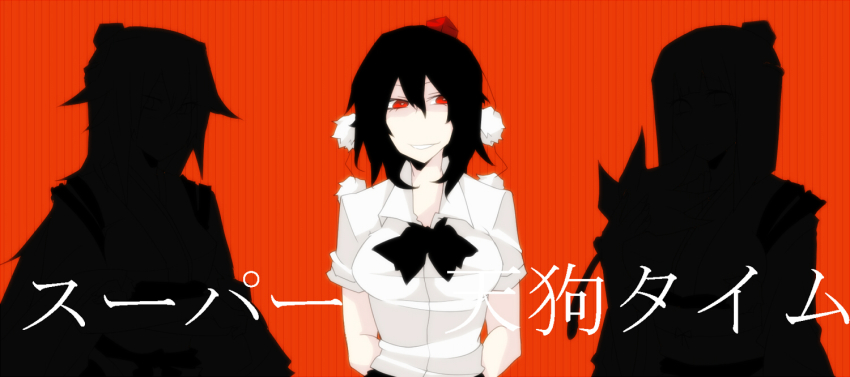 3girls chako_(ako96) female_focus kuroko_(ako96) long_image multiple_girls original rui_(hershe) shameimaru_aya touhou upper_body wide_image