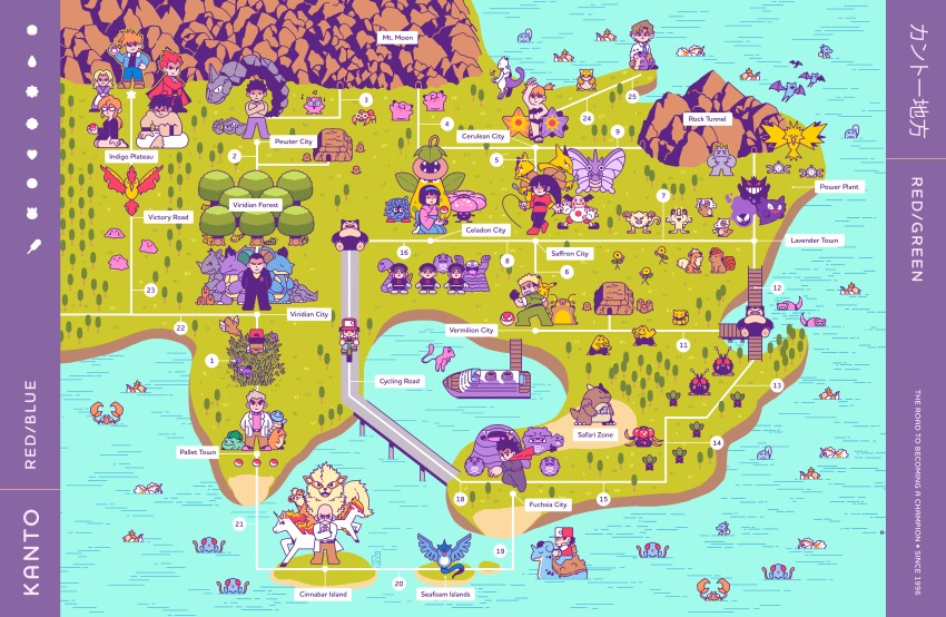 6+girls abra absurdres agatha_(pokemon) alakazam arcanine articuno bellsprout bicycle bikini black_bikini blaine_(pokemon) blue_oak boat bridge brock_(pokemon) bruno_(pokemon) byronb cave clefairy creatures_(company) ditto ekans elite_four english_text erika_(pokemon) everyone forest game_freak gen_1_pokemon giovanni_(pokemon) goldeen growlithe gym_leader highres jigglypuff kadabra kangaskhan kingler koga_(pokemon) lance_(pokemon) lapras legendary_pokemon long_hair lorelei_(pokemon) machop magikarp map mew_(pokemon) mewtwo misty_(pokemon) moltres mountain muk multiple_girls mythical_pokemon nature nidoking nidoqueen nintendo ocean oddish pantyhose pikachu poke_ball poke_ball_(basic) pokemon pokemon_(creature) pokemon_rgby ponyta raichu rapidash red_(pokemon) riding riding_pokemon sabrina_(pokemon) samuel_oak shaded_face snorlax spiked_hair standing surge_(pokemon) swimsuit tangela team_rocket team_rocket_grunt team_rocket_uniform tentacool topless_female topless_male tree very_long_hair victreebel voltorb watercraft zapdos
