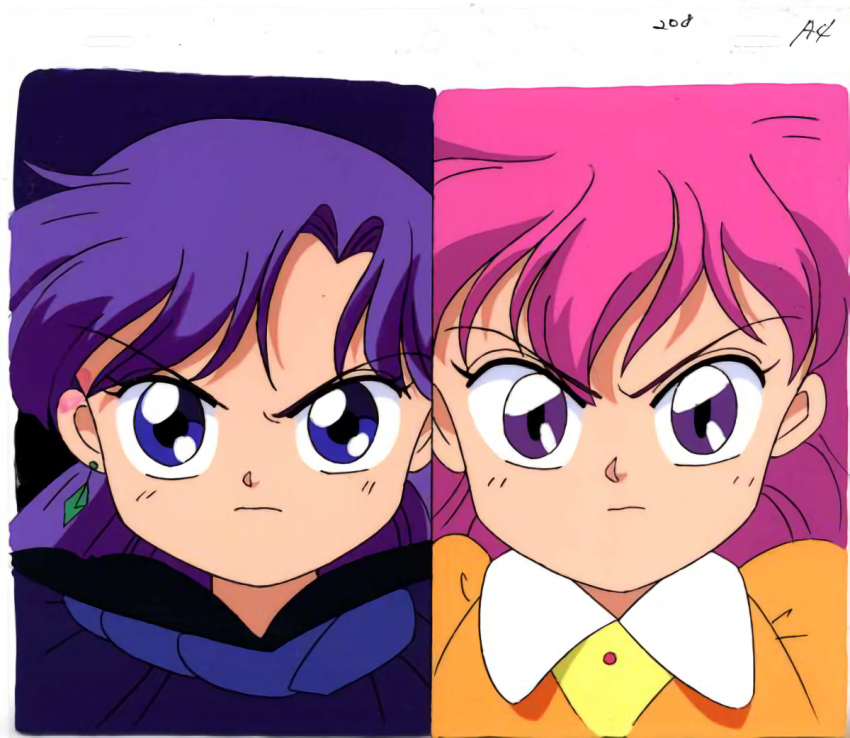 1990s_(style) akazukin_chacha head marin_(marine-sky-earth) retro_artstyle tagme yakko
