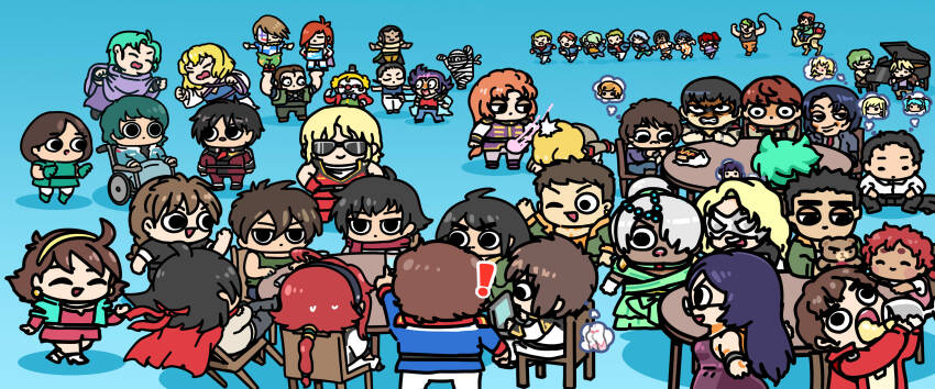 absurdres afei_(sfma3248) amuro_ray argo_gulskii athrun_zala banagher_links blonde_hair blue_hair braid cagalli_yula_athha chair chang_wufei char&#039;s_counterattack char_aznable chibi chibodee_crocket clown compass_uniform computer dark_skin domon_kasshu dress duo_maxwell earth_federation four_murasame g_gundam george_de_sand gigi_andalusia gundam gundam_00 gundam_age gundam_hathaway&#039;s_flash gundam_narrative gundam_seed gundam_seed_destiny gundam_seed_freedom gundam_thunderbolt gundam_unicorn gundam_wing gundam_zz hathaway_noa heero_yuy highres instrument jona_basta kamille_bidan kio_asuno kira_yamato kou_uraki laura_rolla loran_cehack marida_cruz mikazuki_augus military_uniform mineva_lao_zabi mobile_suit_gundam piano punching quatre_raberba_winner quattro_bajeena quess_paraya rain_mikamura rau_le_creuset sai_saici setsuna_f._seiei shinn_asuka short_hair sleeveless smile speech_bubble stellar_loussier sunglasses thought_bubble tieria_erde trap trowa_barton turn_a_gundam zaft_uniform zeta_gundam