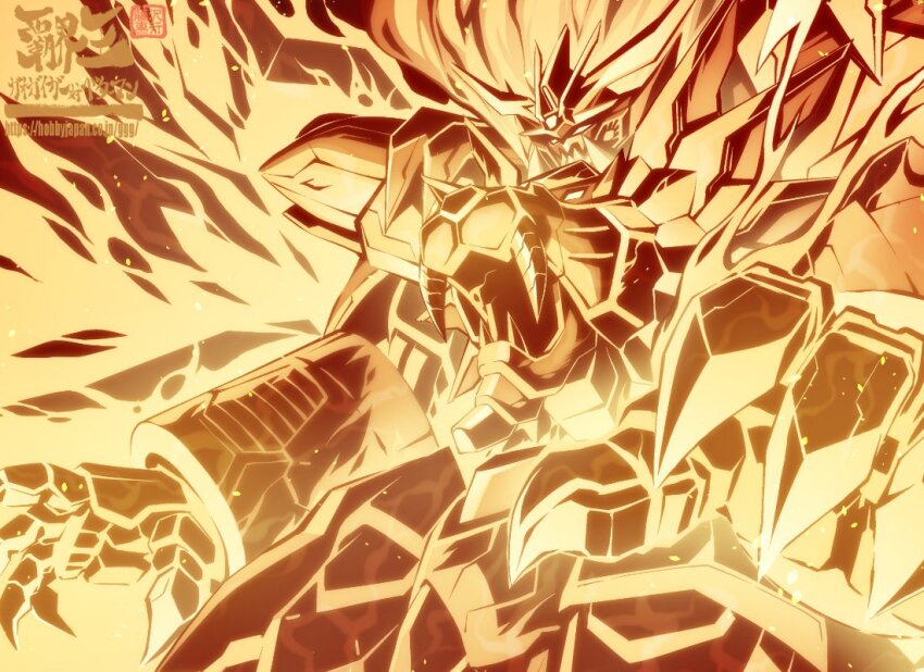 armor copyright_name fujisawa_naoyuki full_armor gattai genesic_gaogaigar golden_arms hakaiou:_gaogaigar_vs._betterman mecha no_humans robot solo super_robot v-fin yuusha_ou_gaogaigar_final yuusha_series