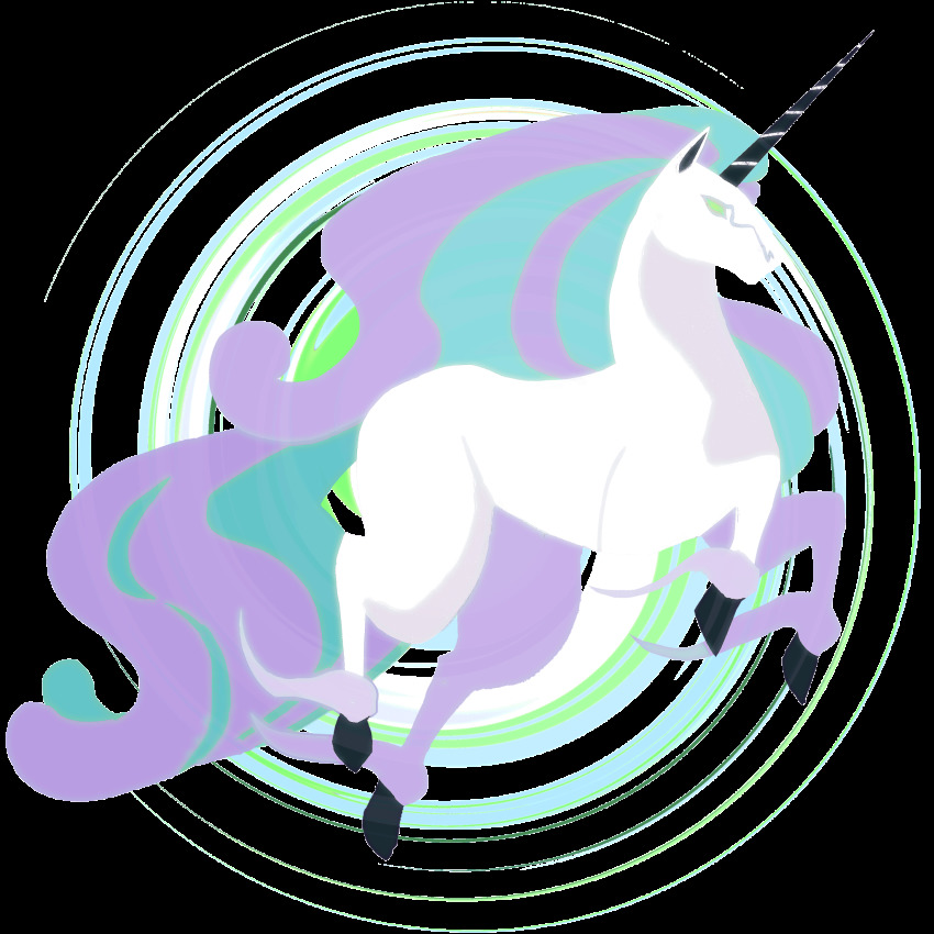 commentary creature english_commentary from_side full_body galarian_form galarian_rapidash gen_8_pokemon highres horns jumping nintendo no_humans pokemon pokemon_(creature) profile ruderubicante simple_background single_horn solo unicorn white_background