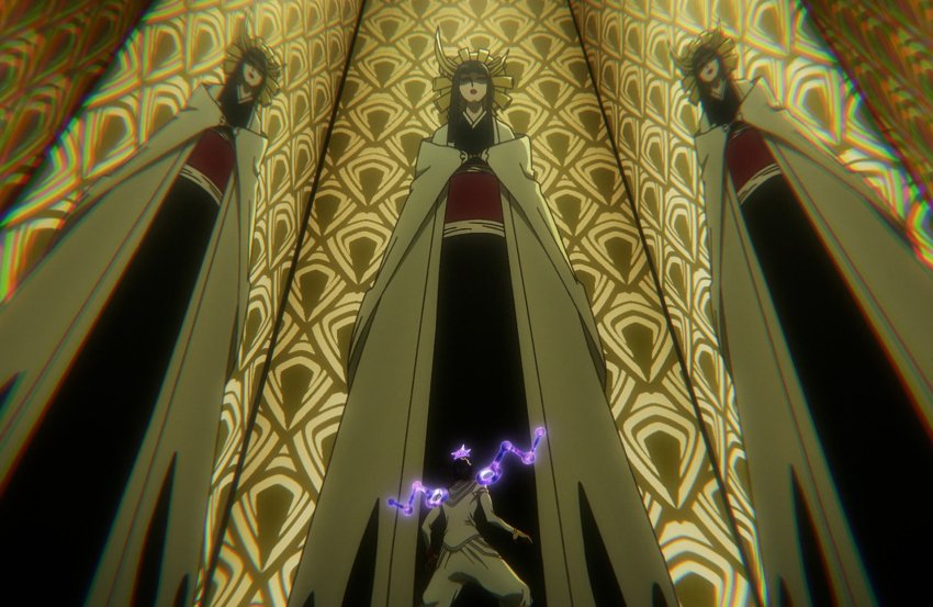 askin_nakk_le_vaar bankai bleach bleach:_sennen_kessen-hen haori highres japanese_clothes mirror_image shutara_senjumaru size_difference sternritter stitched tagme third-party_edit tyrenelindstar