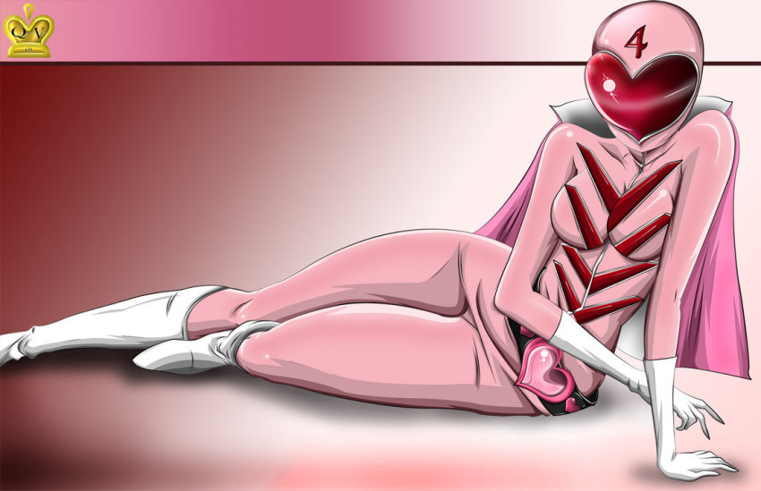 ass himitsu_sentai_gorenger huge_ass lying momoranger pink_outfit queen_vegeta_69 super_sentai