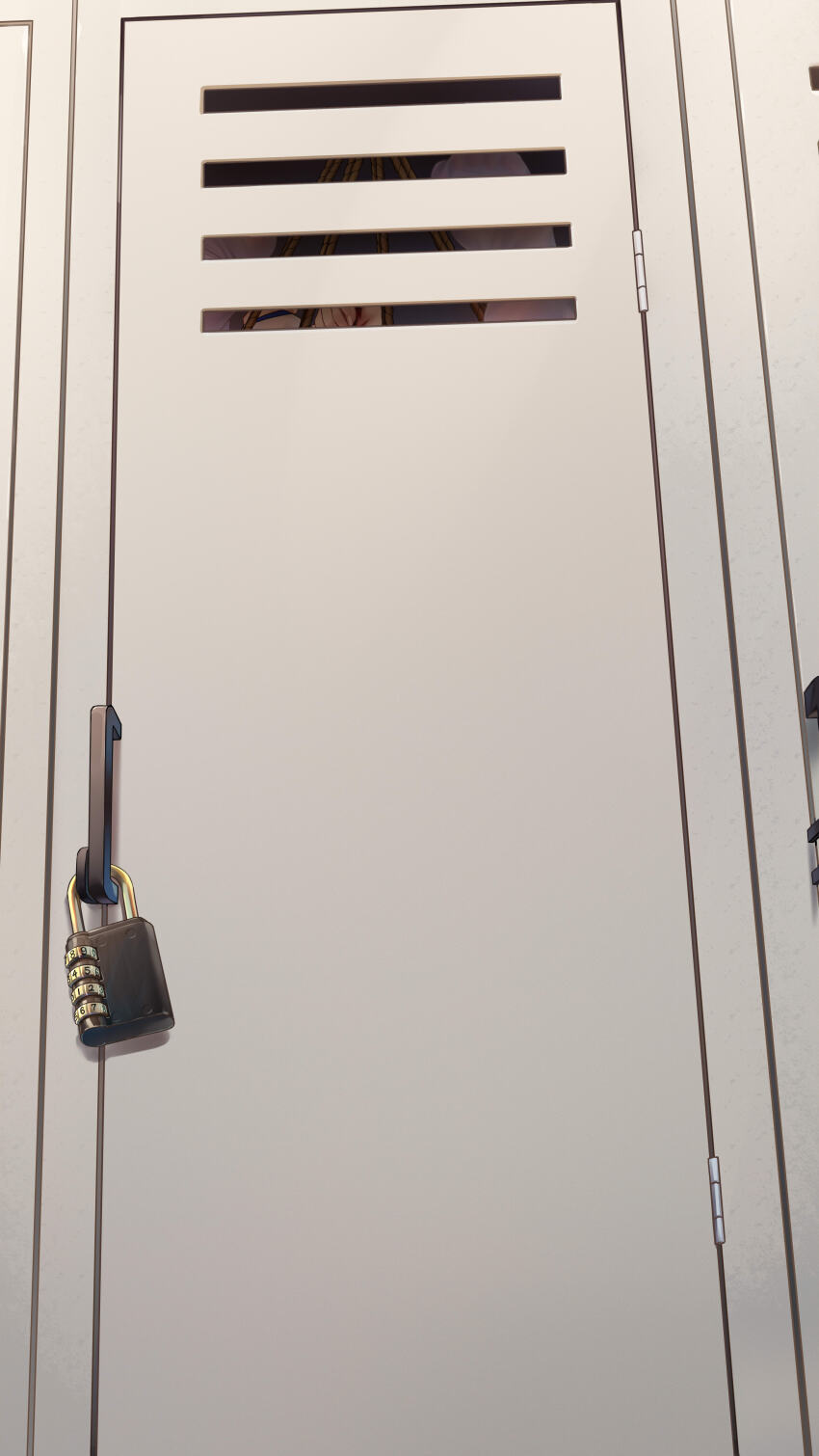 1girl absurdres arms_up bdsm bondage bound bound_arms bound_legs hatsuyuki_(warship_girls_r) highres in_locker legs_up ray_(pixiv9514208) separated_legs solo suspension warship_girls_r