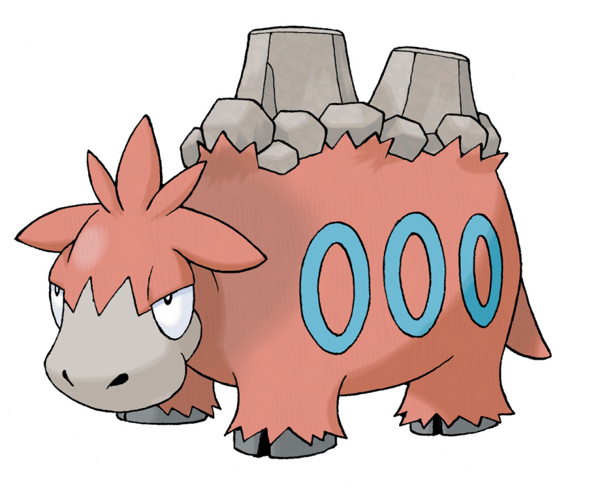 animal_focus camerupt full_body gen_3_pokemon half-closed_eyes nintendo no_humans nostrils official_art pokemon pokemon_(creature) pokemon_focus pokemon_rse solo sugimori_ken third-party_source transparent_background