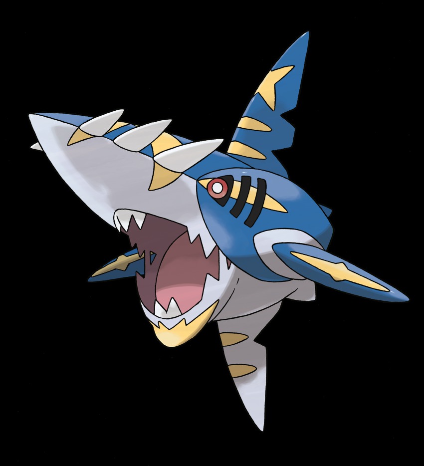 10s gen_3_pokemon highres mega_pokemon mega_sharpedo nintendo no_humans official_art pokemon pokemon_(creature) pokemon_oras sharpedo sugimori_ken