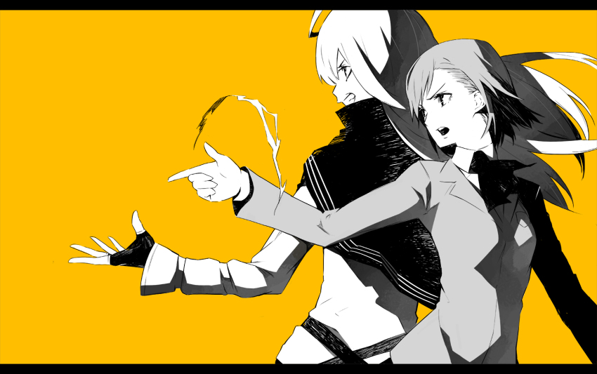 biribiri electricity electrokinesis energy fantasy fingerless_gloves gajuumaru gloves misaka_mikoto monochrome outstretched_arm power_connection psychic school_uniform science_fiction thor_(toaru_majutsu_no_index) toaru_majutsu_no_index toaru_majutsu_no_index:_new_testament tokiwadai_school_uniform