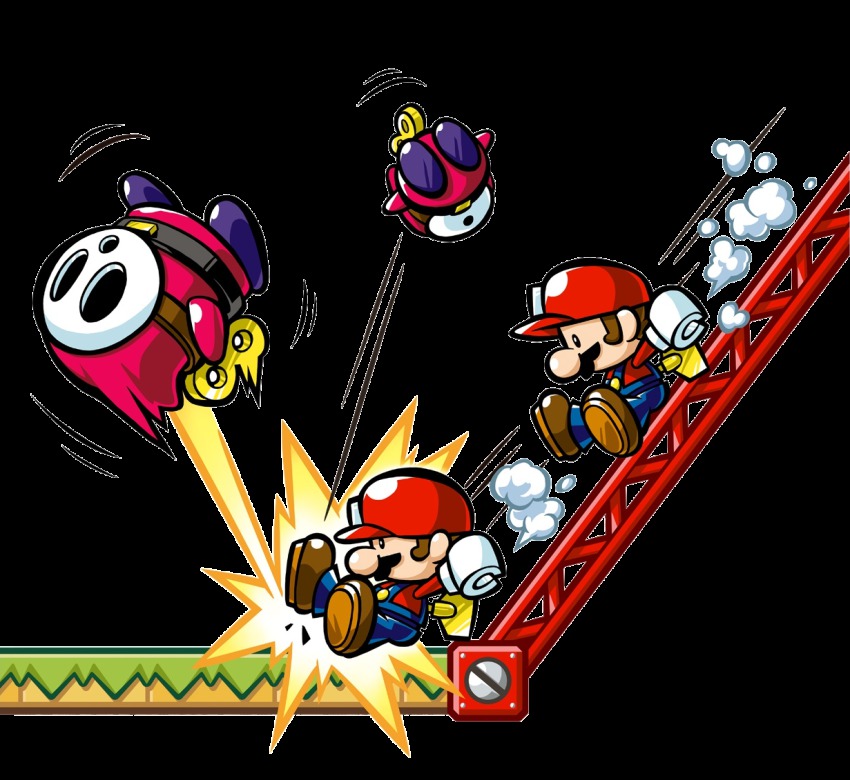 donkey_kong_(series) mario mario_(series) mario_vs._donkey_kong mario_vs._donkey_kong:_mini-land_mayhem! mini_mario mini_shy_guy nintendo official_art