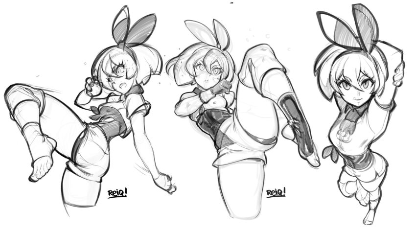 1girl bea_(pokemon) feet game_freak highres nintendo pokemon pokemon_sm reiq solo stirrup_footwear stirrup_legwear toeless_legwear