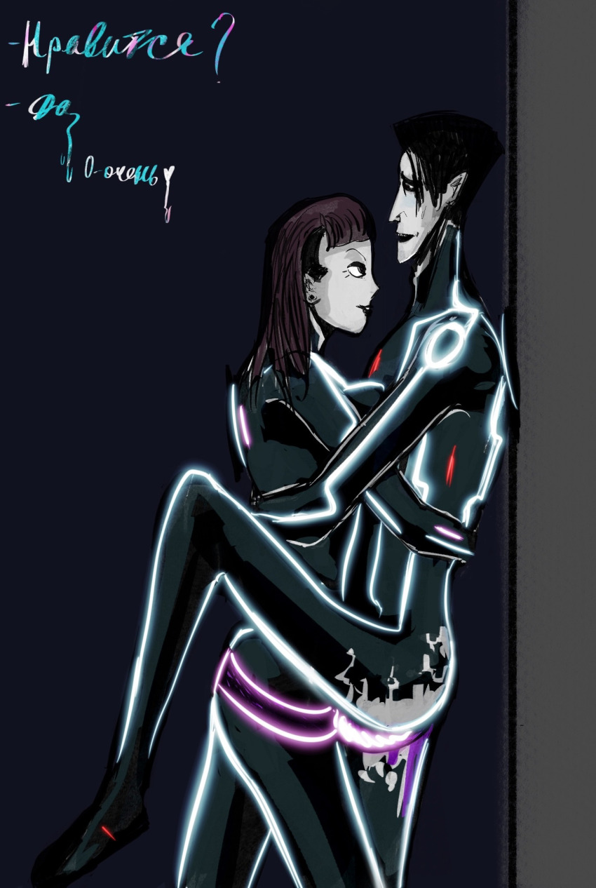 anal clothed_sex dildo girl_on_top grid highres hopper hopper_(tron:_uprising) non-web_source pegging perl perl_(programming_language) perl_(tron:_urising) programs sex_toy strap-on tron tron:_legacy tron:_uprising