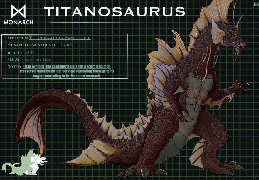 dinosaur fin fins fish_tail giant giant_monster godzilla_(series) highres kaiju legendary_pictures monsterverse sea_monster tail terror_of_mechagodzilla titanosaurus toho warner_bros