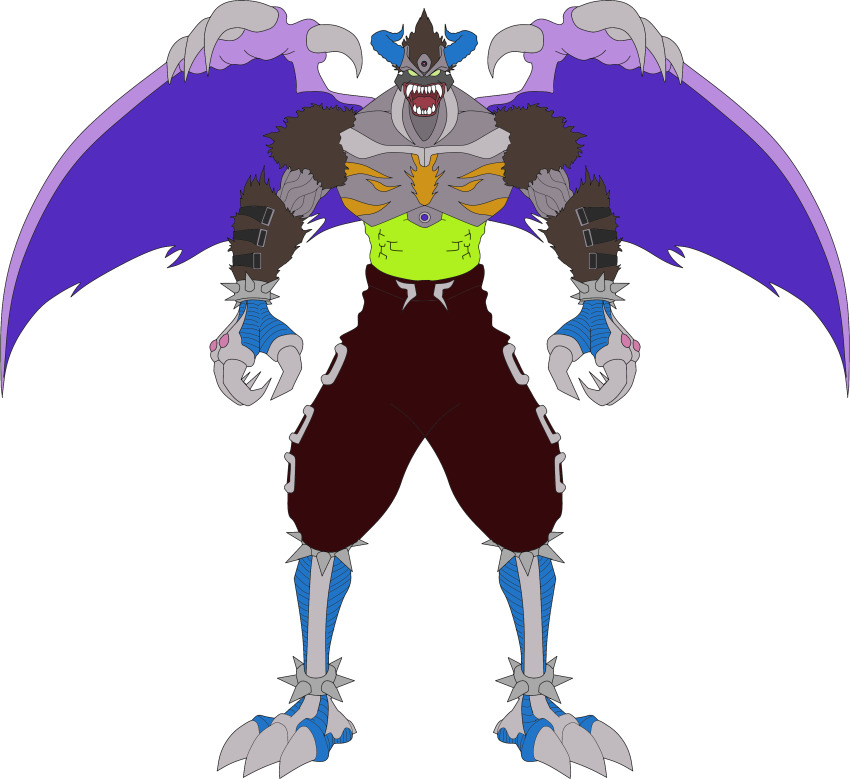 1boy absurdres demon demon_(digimon) demon_boy demon_super_ultimate digimon digimon_(creature) highres male_focus solo spikes