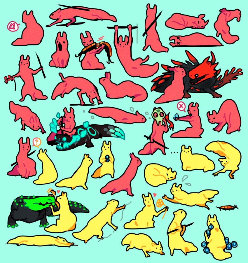 ... ? ^_^ black_scales blue_background blue_eyes blue_fruit_(rain_world) blue_scales bubble_fruit_(rain_world) centipede_(rain_world) climbing closed_eyes creature cyan_lizard_(rain_world) dragon dying eating explosive explosive_spear_(rain_world) flower food green_lizard_(rain_world) green_scales heart highres holding holding_food holding_polearm holding_weapon hunter_(rain_world) karma_flower_(rain_world) kipkune lizard lizard_(rain_world) looking_at_another looking_at_viewer looking_back lying meme monk_(rain_world) monster no_humans on_stomach petting pogchamp_(meme) polearm rain_world red_fur red_lizard_(rain_world) red_scales scar scar_across_eye scar_on_face sleeping slugcat spear standing sweatdrop swimming tongue tongue_out vulture&#039;s_mask_(rain_world) weapon white_eyes x x_x yellow_flower yellow_fur