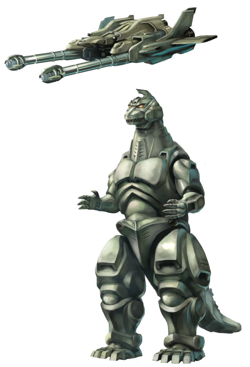 absurdres aircraft alien cannon dinosaur directed-energy_weapon energy_cannon energy_weapon g-force garuda_(godzilla) godzilla_(series) godzilla_vs._mechagodzilla_ii highres japan_self-defense_force kaiju maser_cannon mecha mechagodzilla military military_vehicle robot tail toho ultra-taf united_nations_godzilla_countermeasure_center weapon