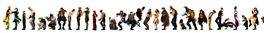 4girls 6+boys abs absurdres alessi anubis_(stand) arabia_fats bad_id bad_pixiv_id bald bare_pectorals bird black_gloves black_hair blonde_hair boingo boots bowing breasts brown_footwear brown_hair cameo_(jojo) captain_tennille chaka_(jojo) cigarette cleavage cloak closed_eyes cowboy_hat daniel_j._d&#039;arby death_13 devo dio_brando earrings enya_geil facial_hair facial_mark falcon fang fat fat_man forever_(jojo) from_side gakuran gloves goggles gray_fly_(jojo) green_hair grey_hair hands_on_own_hips hat headband headdress heart high_heels high_ponytail highres hol_horse hood hoop_earrings incredibly_absurdres j._geil jean_pierre_polnareff jewelry jojo_no_kimyou_na_bouken kakyoin_noriaki kenny_g knee_pads kneeling leotard lipstick long_hair long_image makeup mannish_boy mariah_(jojo) medium_breasts midler multiple_boys multiple_girls muscular mustache n&#039;doul neckerchief nena nukesaku oingo old old_man old_woman orangutan pectorals pelvic_curtain pet_shop pointy_ears pointy_footwear ponytail pouch purple_hair pythagoras_switch red_eyes red_hair red_lips robe rubber_soul sailor sailor_hat scar scarf school_uniform shaketaraba shoes sleeveless squatting staff stand_(jojo) steely_dan sweater_vest sword t-pose tattoo terence_t._d&#039;arby topless_male torn_clothes torn_coat vanilla_ice veil vest weapon white_gloves white_hair white_scarf wide_image wrist_cuffs zz_(jojo)