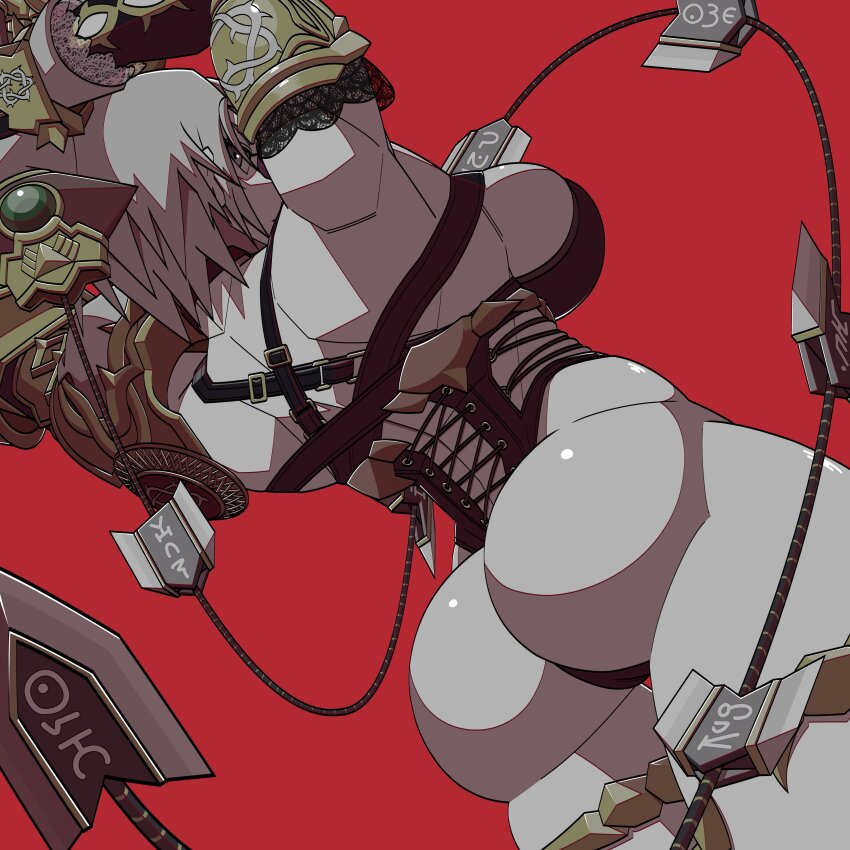 1girl absurdres ass back breasts corset highres isabella_valentine large_breasts namco revealing_clothes sideboob solo soul_calibur sword toned toned_female weapon whip whip_sword